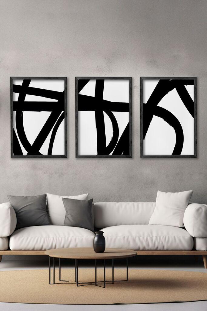 Wallity Slika Ersy3Syhcrv67, 3 dela, 34 x 49 cm