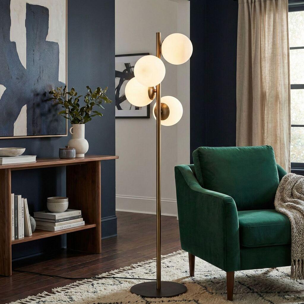 Opviq Faze NT 115 Podna lampa, Bijela