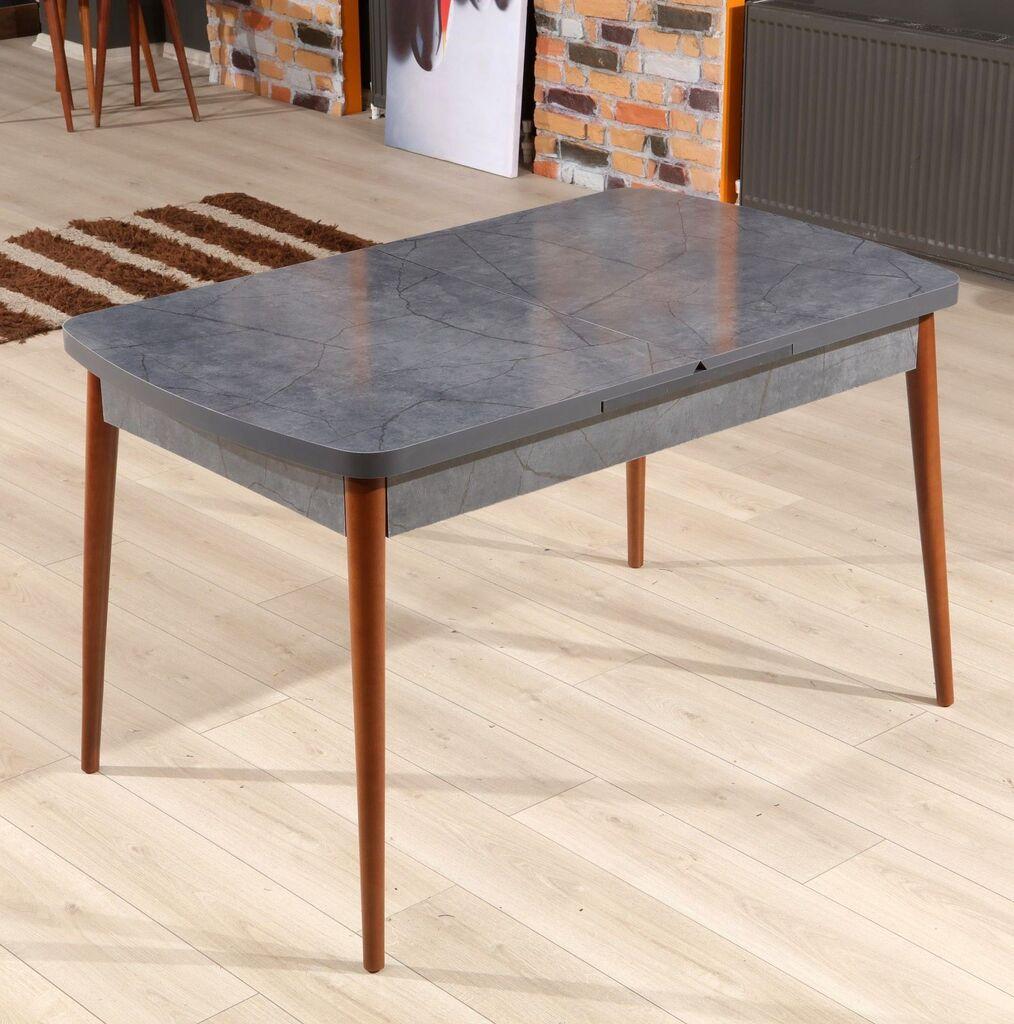 Hanah Home Razvlačivi trpezarijski sto Aris, 132-170 cm, Antracit