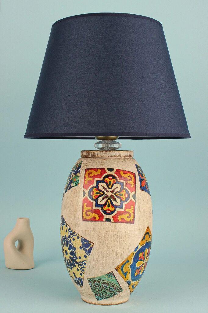 Opviq Stona lampa YL673, 30x20x50 cm, IP20, Krem-tamna