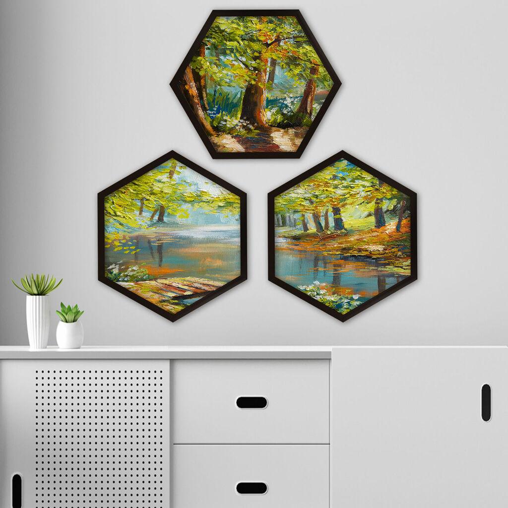 Wallity Uramljena slika 6GEN11936554, 35x35 cm, 3 dela