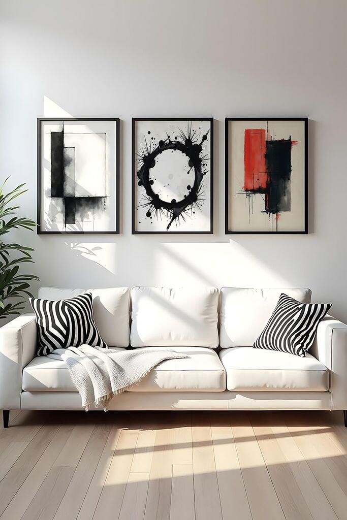 Wallity Uramljena slika Huhu426, 20x30 cm , 3 dela