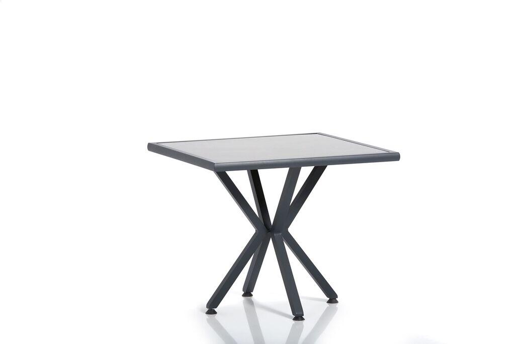 Hanah Home Vrtni stol Samara 2, 94x78x94 cm, Sivo-crna