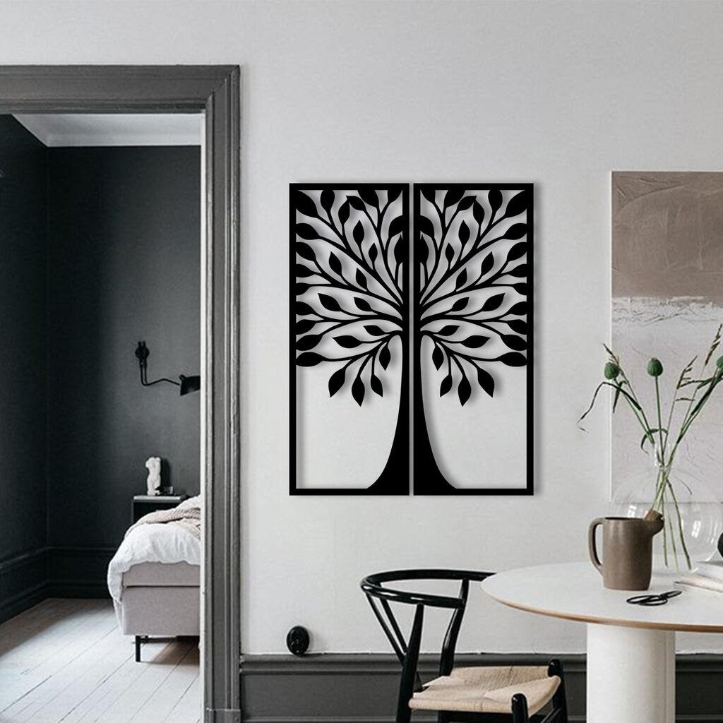 Wallity Zidna dekoracija Efsane, 51x65 cm, 1.2mm, Crna