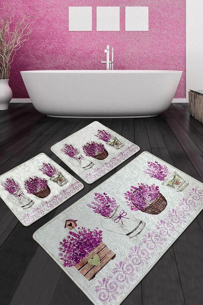 L'essentiel Maison Set od 3 kupaonska tepiha Colorful