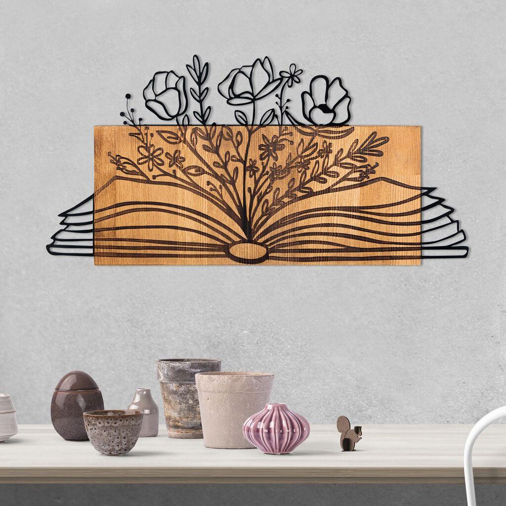 Wallity Zidna dekoracija Culture, 74x37 cm, Smeđe boje