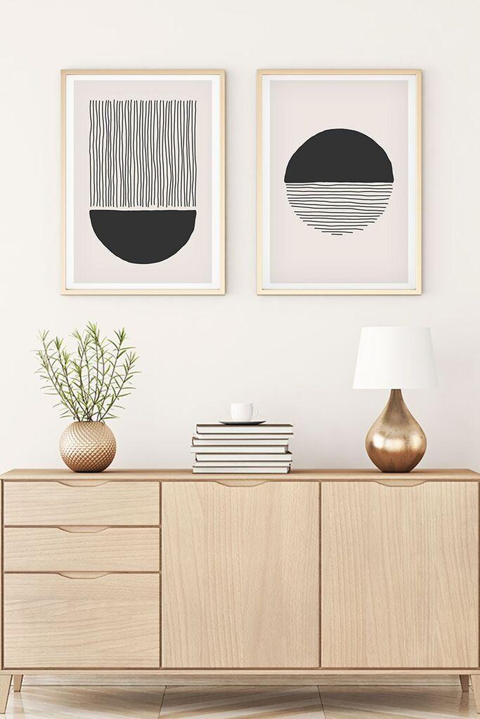 Wallity Uramljena slika Huhu142, 50x70 cm , 2 dela