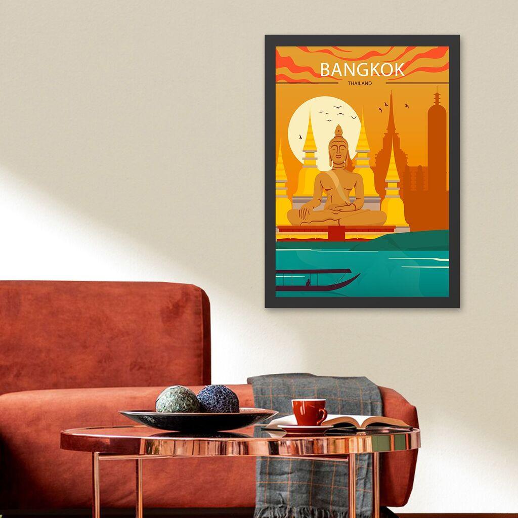 Wallity Uramljena slika Bangkok 2, 55x75 cm