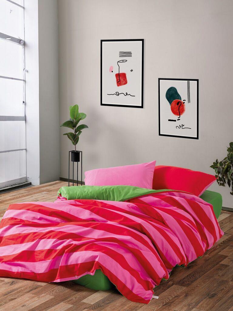 L'essentiel Maison set posteljine Cherie, 160x220 cm, roze
