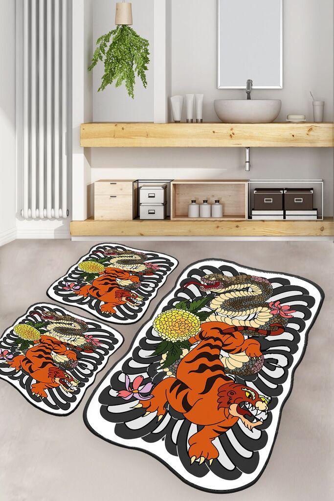L'essentiel Maison Set od 3 kupaonska tepiha Colorful