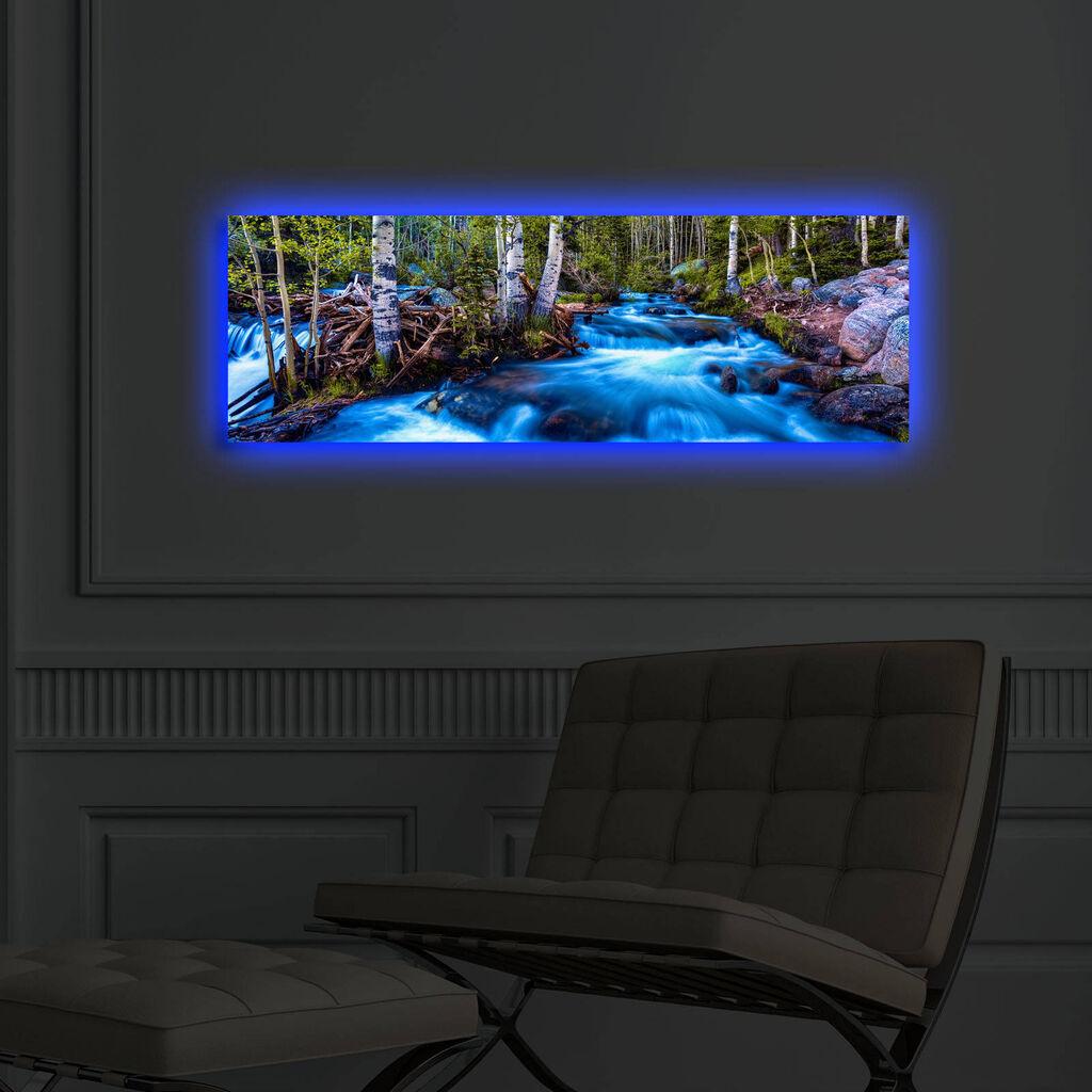 Slika na platnu Wallity sa LED osvetljenjem 30x90cm
