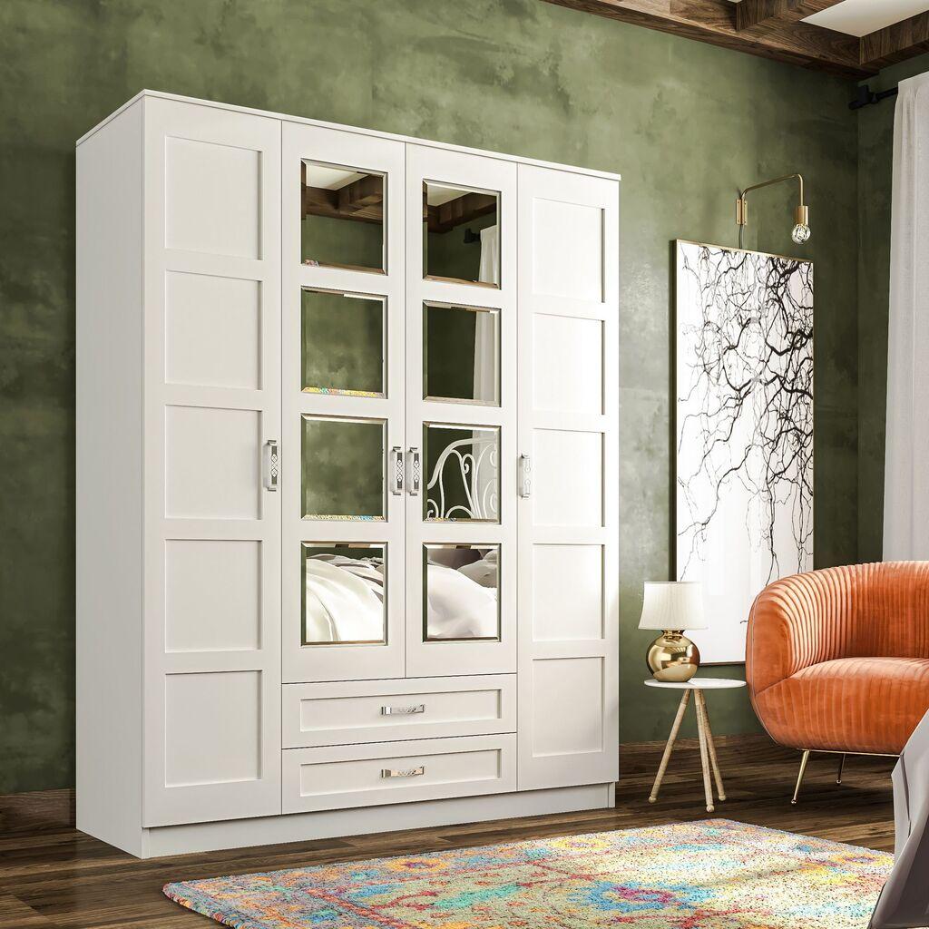 Hanah Home Ormar Rb-051, 140x180x52 cm, Bijeli
