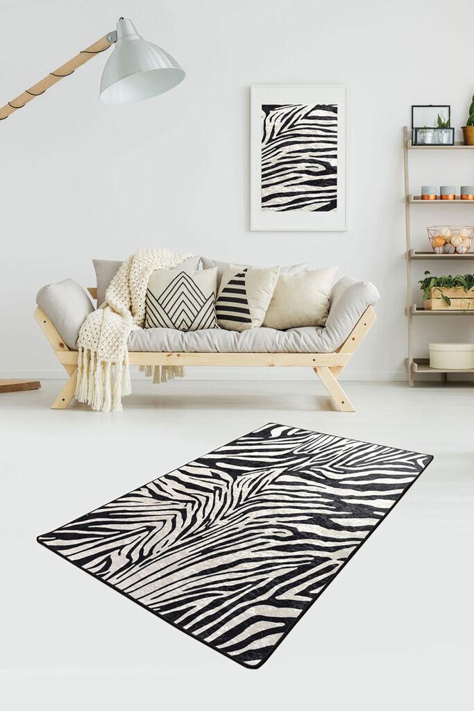 Conceptum Hypnose Tepih Zebra, 140x190 cm, Crno-bijeli