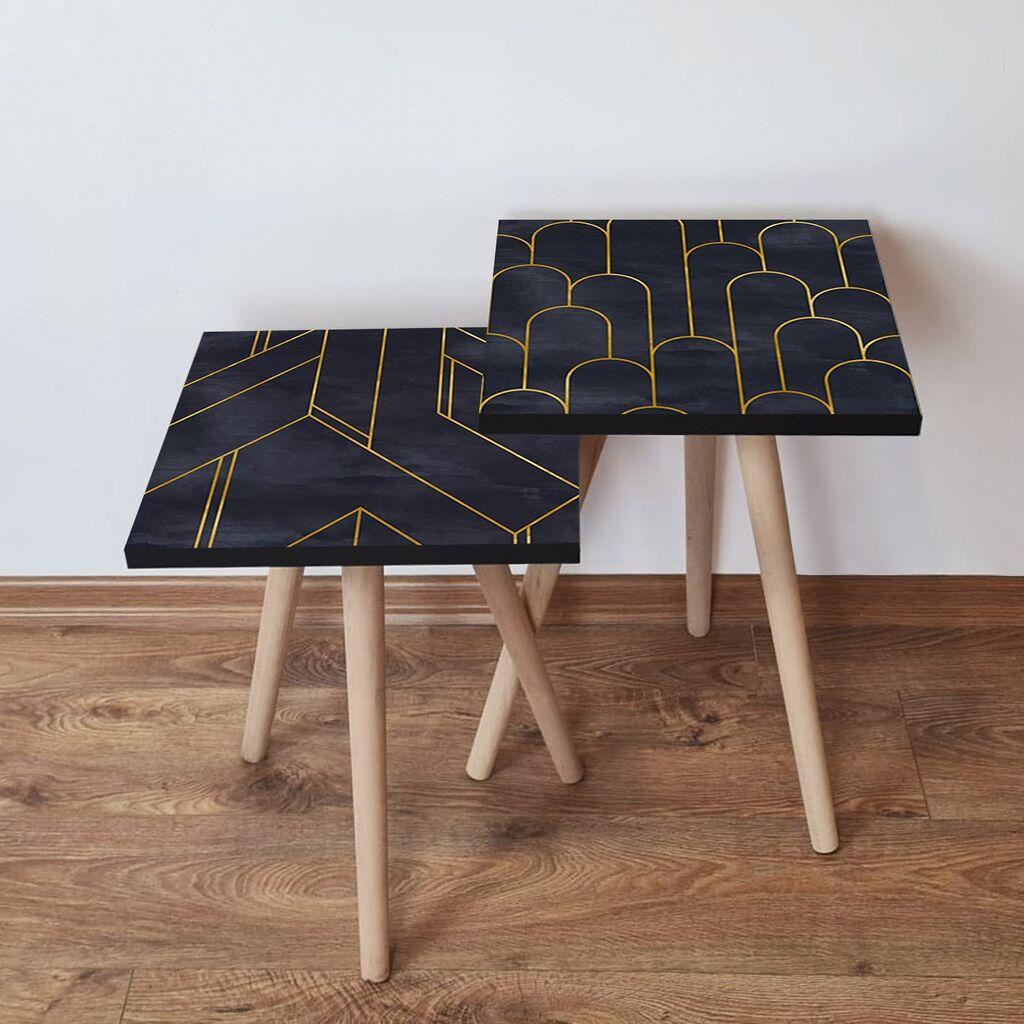 Hanah Home set stolića za kafu 2Shp32, 2 dijela, šareni