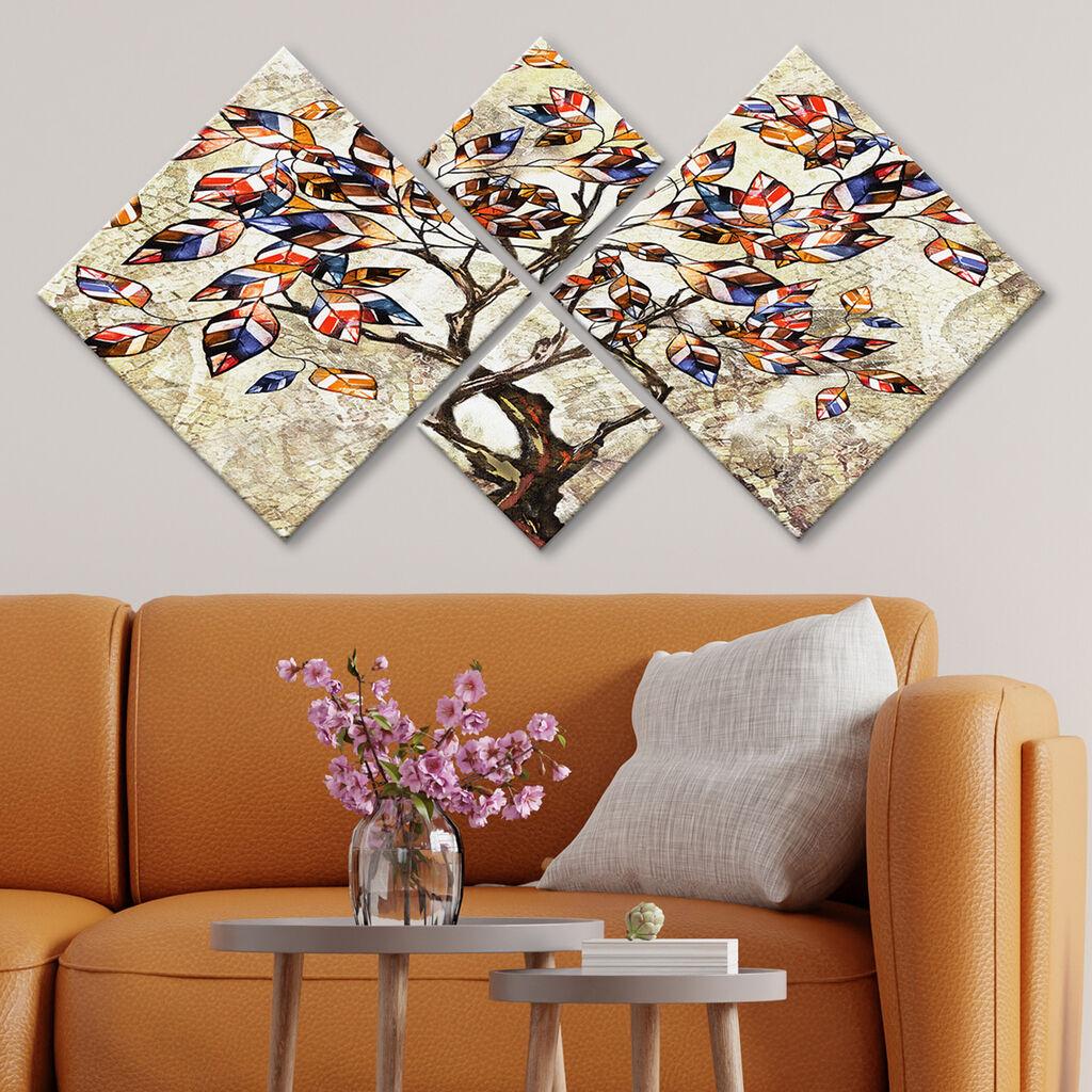 Wallity Slika 4MDF670518193, 60x115 cm, 4 dela