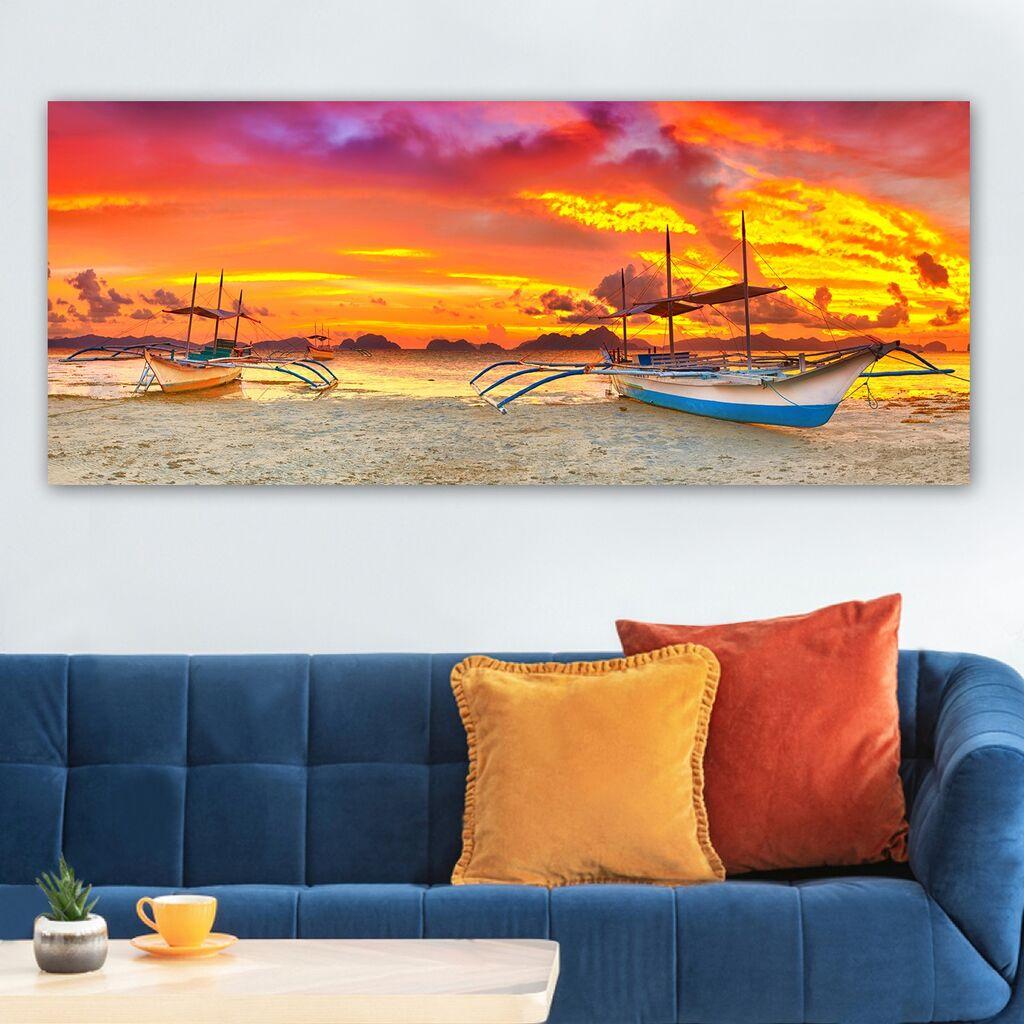 Wallity Slika na platnu 50x120cm