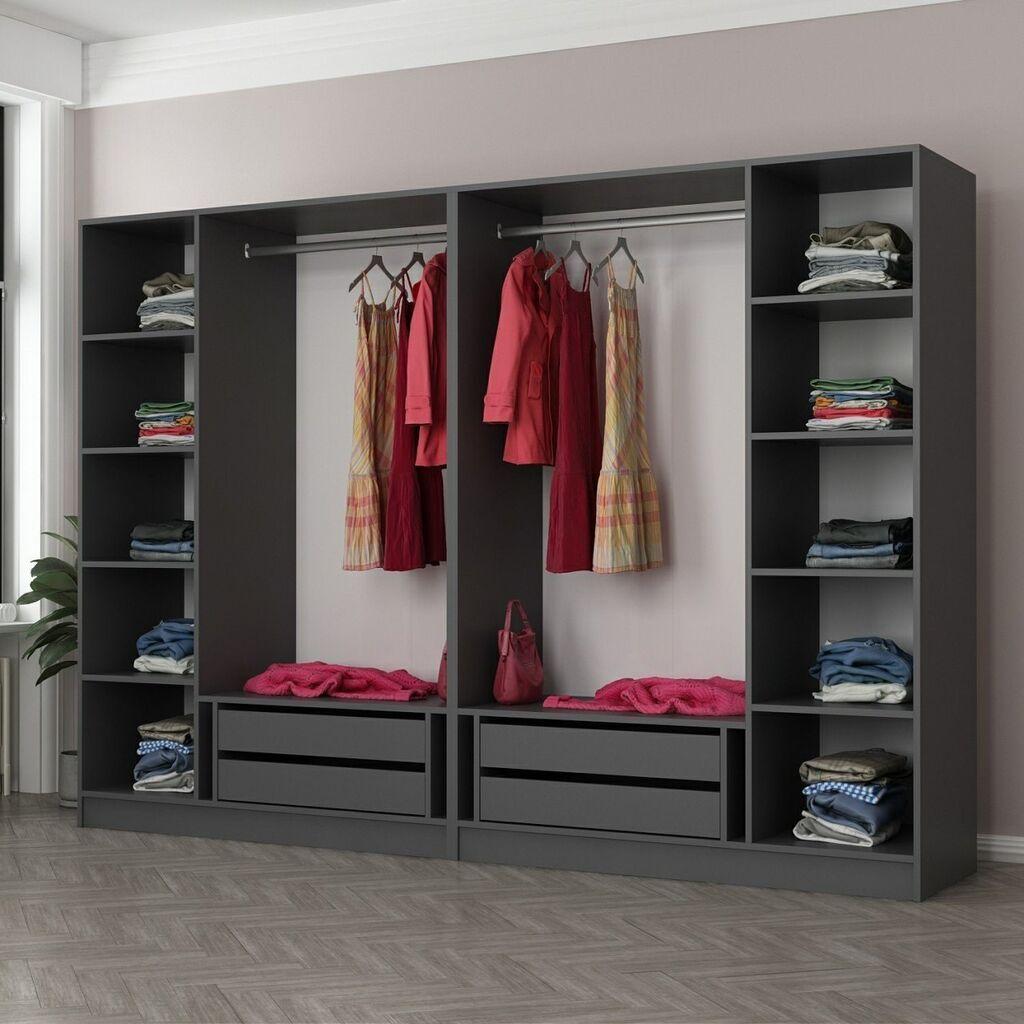 Hanah Home Kale 4940 Ormar, 270x190x52cm, Antracit