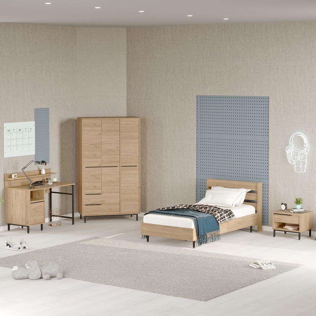 Hanah Home Spavaća soba set za tinejdžere ON24-S, Hrast