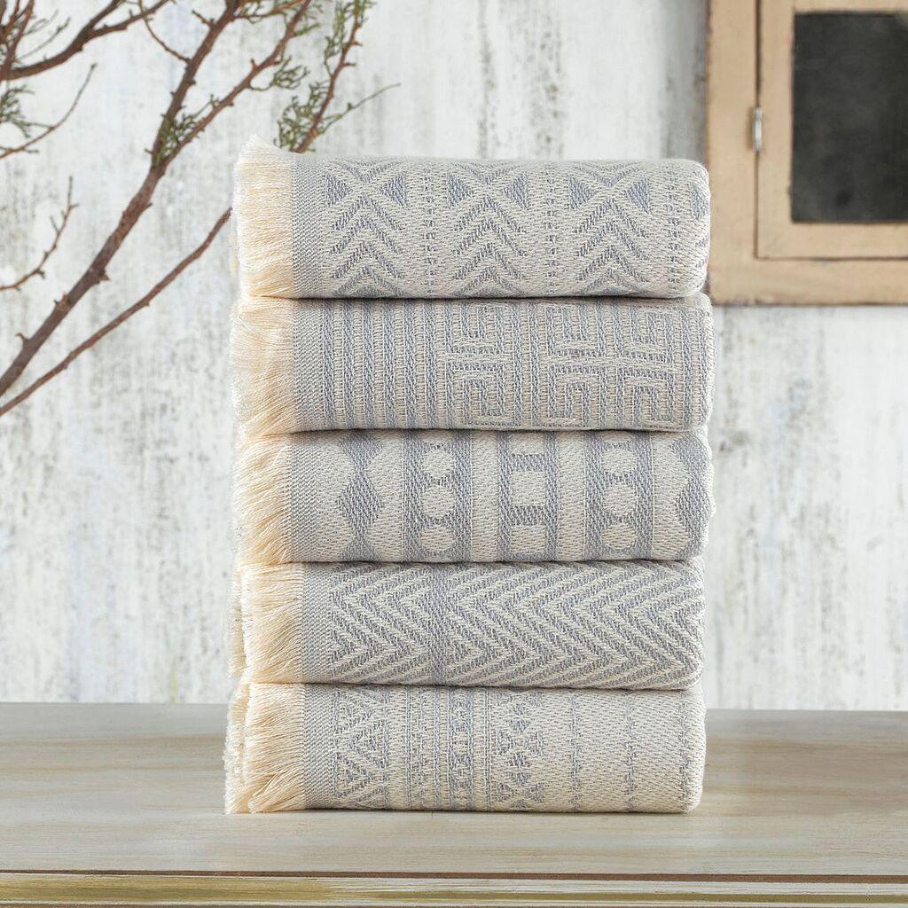 L'essentiel Maison Maya set ručnika za ruke, 38 x 65 cm, svijetlo siva