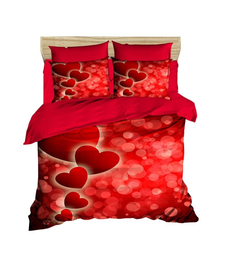 L'essentiel Maison set posteljine 182, 200x220cm, crvena