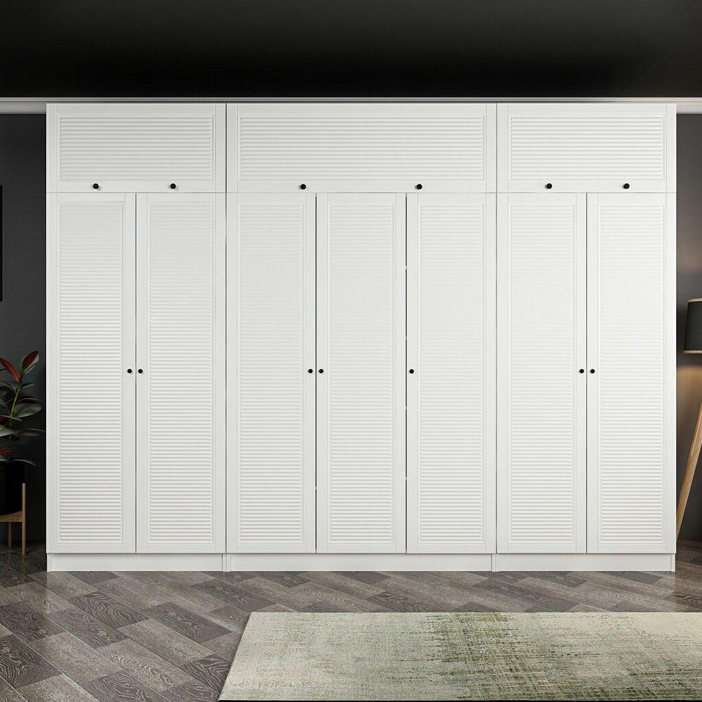 Hanah Home Ormar Minar Kale-8405, 315x235x52 cm, Bijela