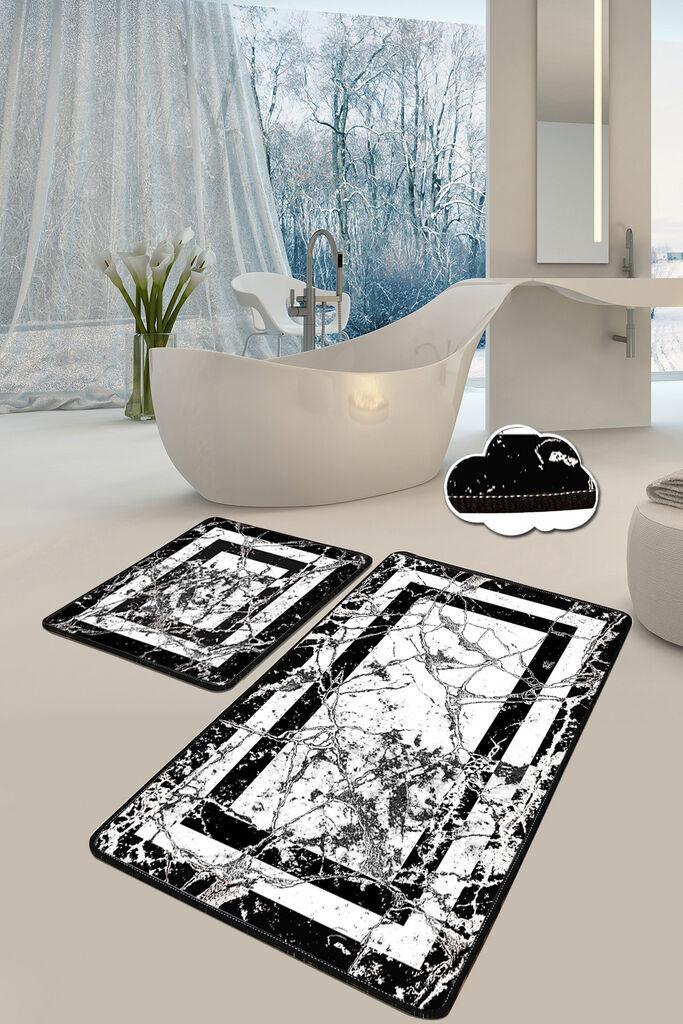 L'essentiel Maison Set od 2 tepiha Marmor, siva