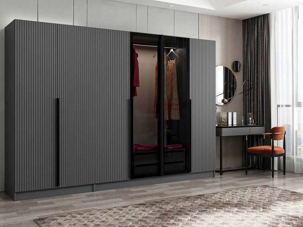 Hanah Home Ormar Kale Plus-7804, 270x210x52 cm, Siva