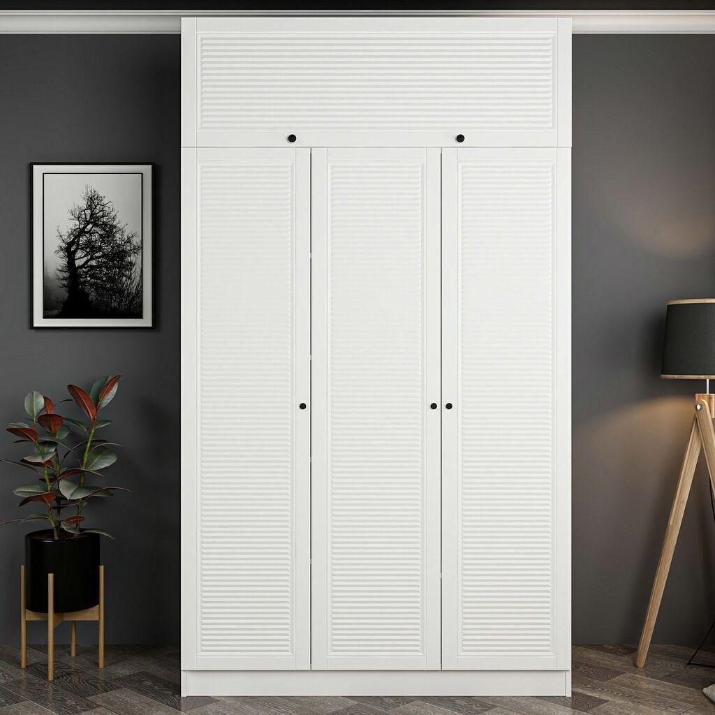 Hanah Home Ormar Minar Kale-8430, 135x210x52 cm, Bijela