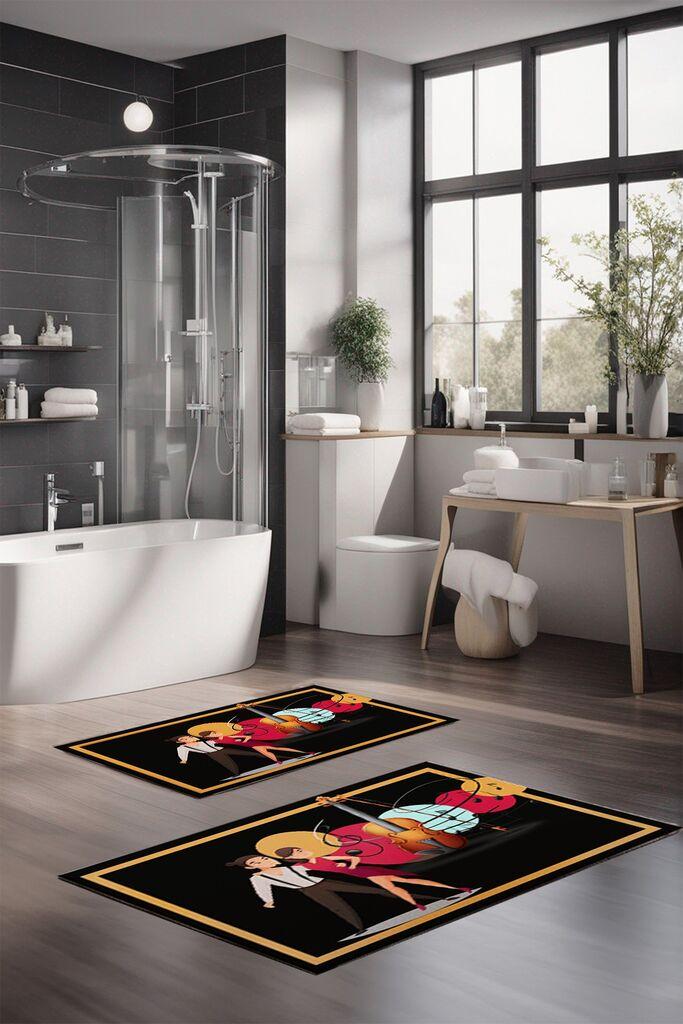 L'essentiel Maison Set prostirki za kupatilo CT-5157, 2 komada, šarene boje