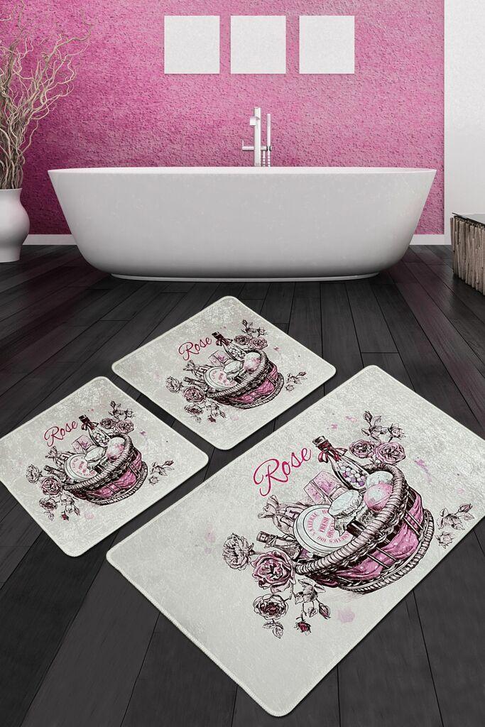 L'essentiel Maison Set od 3 kupaonska tepiha Colorful