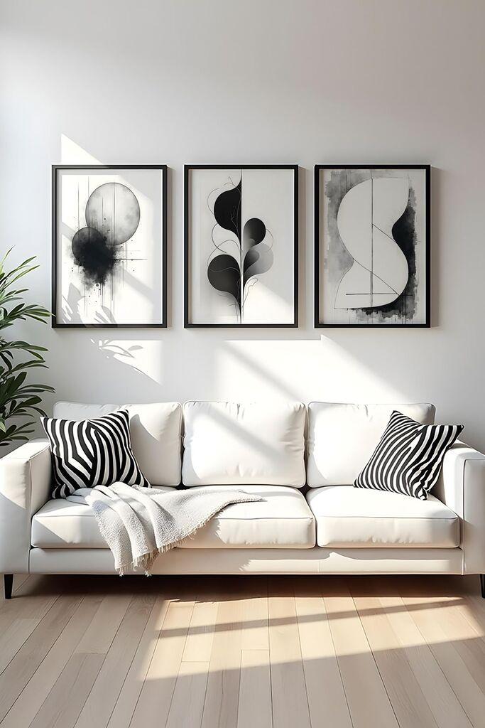 Wallity Uramljena slika Huhu436, 20x30 cm , 3 dela