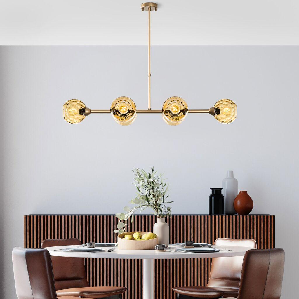 Opviq Luster Benek-15-14484, 103x40x74cm, IP20, Zlatno-žuta boja