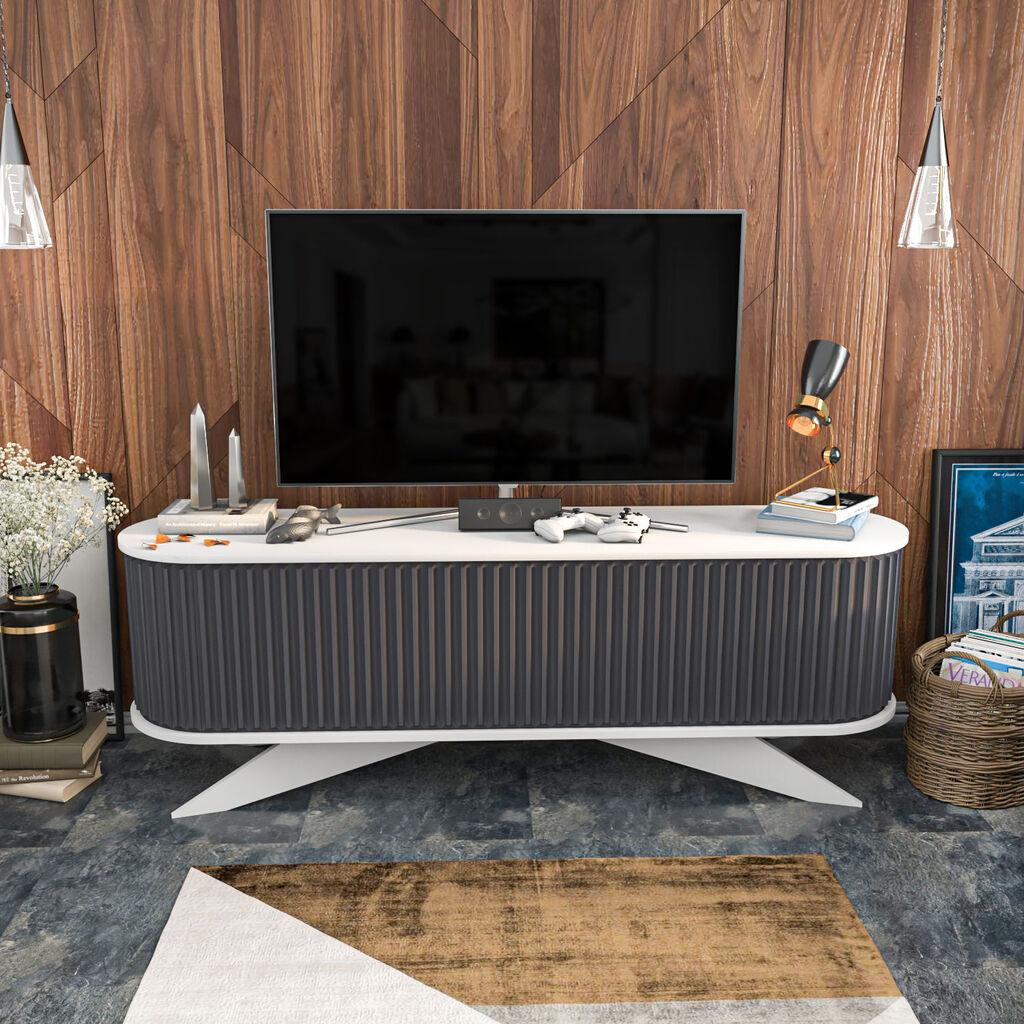 Hanah Home TV komoda, 180x43x60 cm, antracit