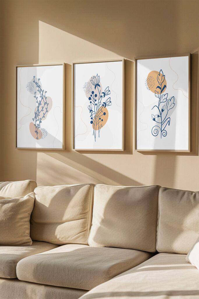 Wallity Slika 3Dartsoho119, 3 dela, 33 x 48 cm