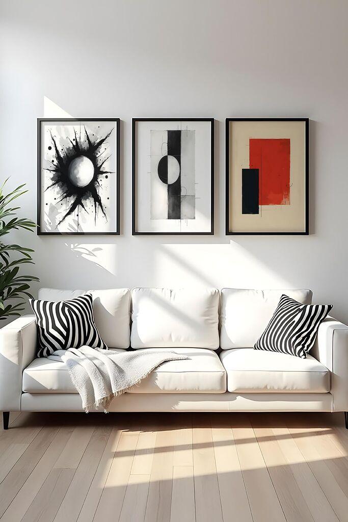 Wallity Uramljena slika Huhu424, 30x40 cm , 3 dela