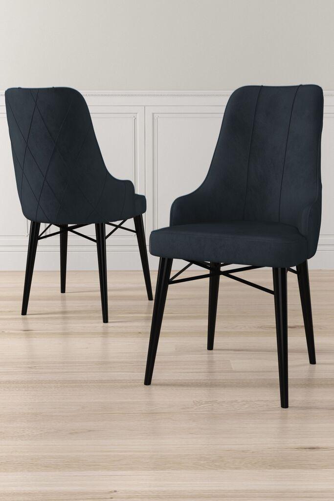 Hanah Home set stolica Neta, 46x95x42 cm, 6 dijelova, antracit-crna