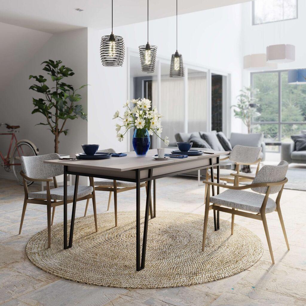 Hanah Home Razvlačivi trpezarijski sto Pal, 132-170 cm, Smeđa