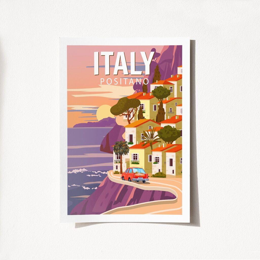Wallity Poster Italy Positano-2013, 29.7x42cm