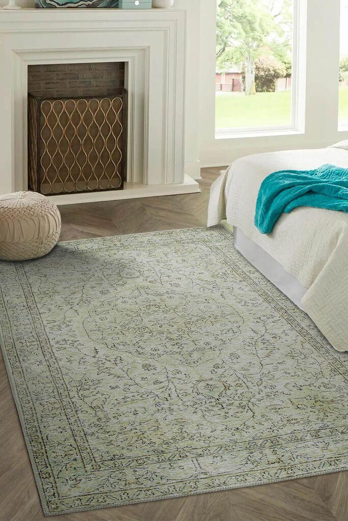 Conceptum Hypnose tepih Folk Chenille 27, 75x230cm, svijetlozelen