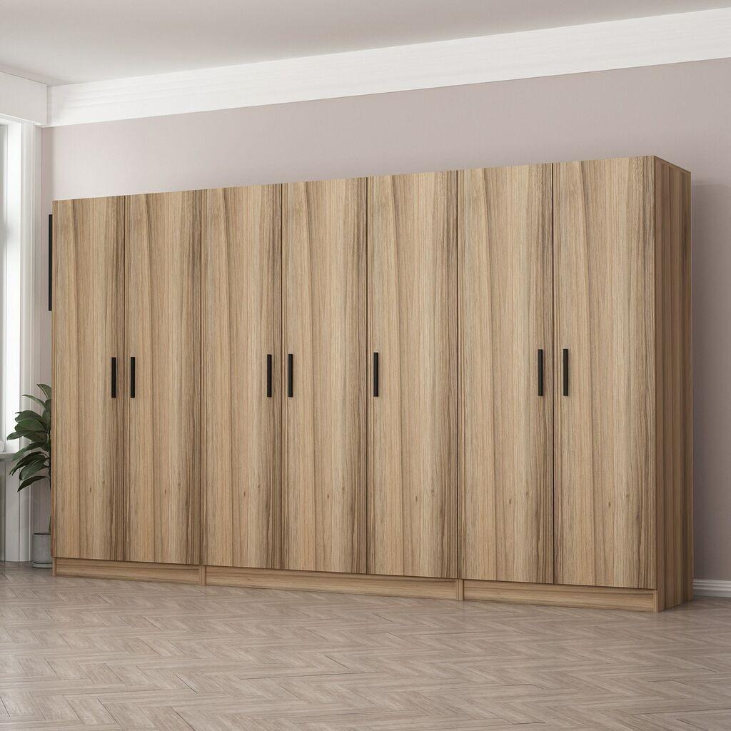 Hanah Home Ormar Kale-7632, 315x210x52 cm, Smeđa