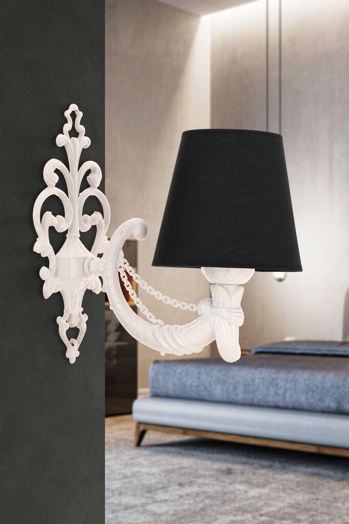 Opviq Zidna lampa Gloria, 15x10x13cm, IP20, Crno-bijela