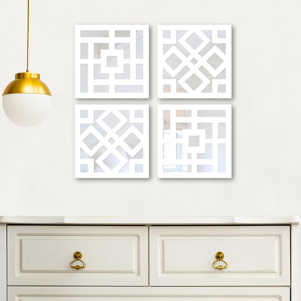 Wallity Set ogledala BYZ623284596, Bijeli