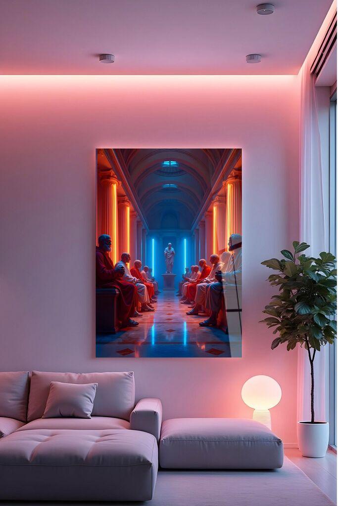 Wallity Slika Hhlneon0011, 60x90 cm