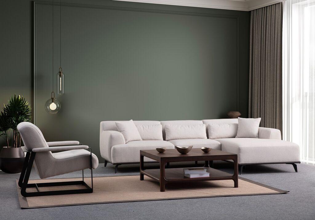 Atelier del Sofa Kutna sofa Jaguar L2-Chl, 280x160 cm, Bijela