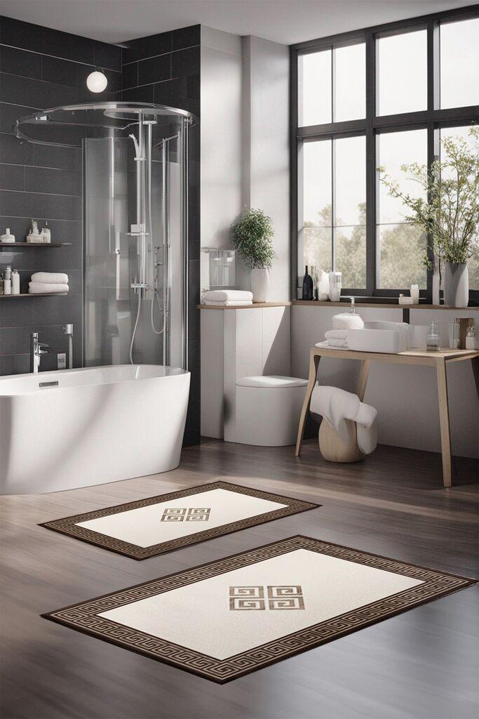 L'essentiel Maison Set prostirka za kupatilo CT-5071, krem-smeđa