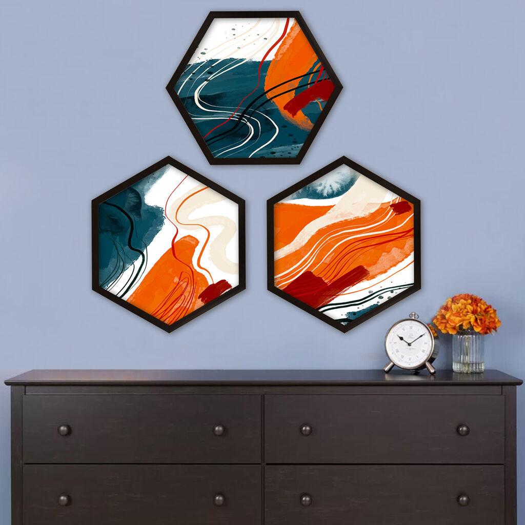 Wallity Uramljena slika 6GEN5193785, 35x35 cm, 3 dela