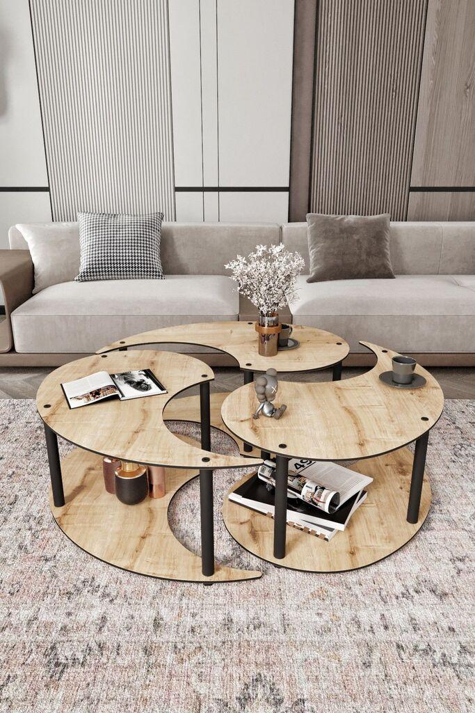 Hanah Home Club set za stolove Yin Yang 3 70, 3 dijela, krem