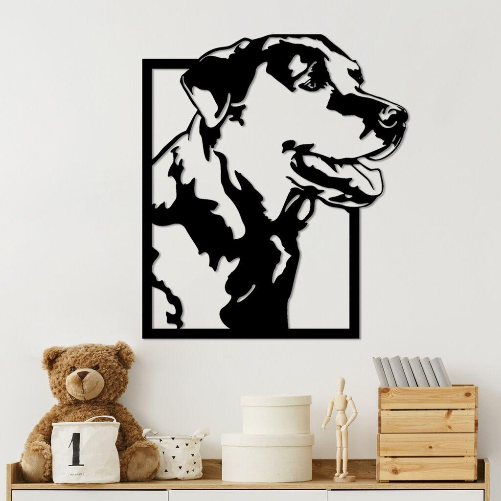 Wallity Zidna dekoracija Black Lab, 41 x 53 cm,  Crna