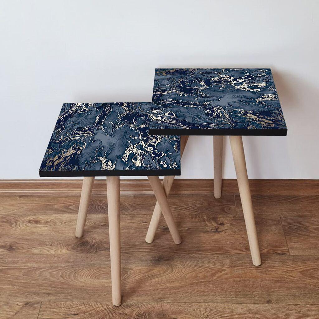 Hanah Home set stolića za kafu 2Shp483, 2 dijela, šareni