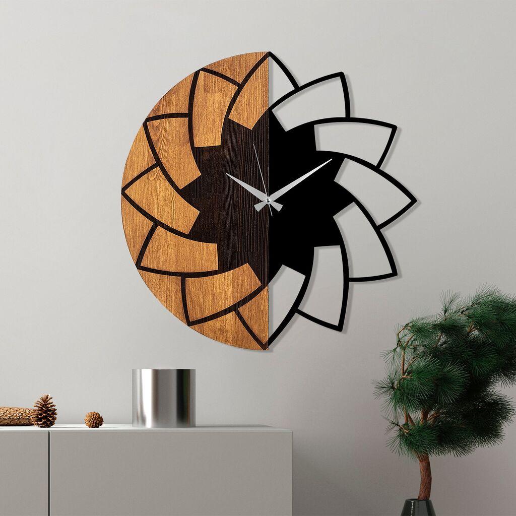 Zidni sat Wallity 56cm, orah